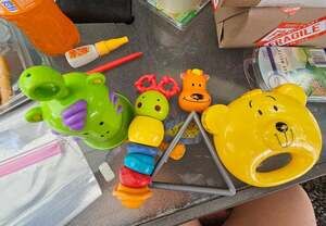 Disney Bright Starts Caterpillar Baby Rattle Toy Set